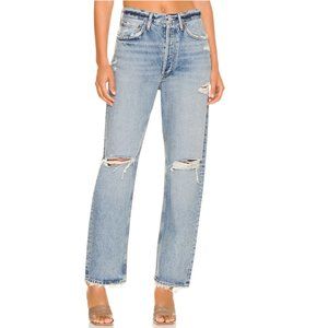 Agolde 90s Mid Rise Loose Jeans in Isolate Size 24